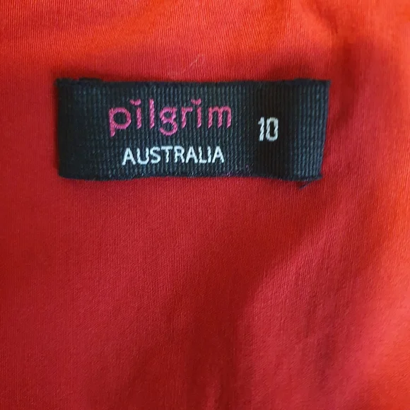 Pilgrim Australia pink strapless mini dress Sze 10 ruffled tiered cocktail party - Picture 5 of 6